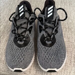 adidas Gray and Black Athletic Shoes